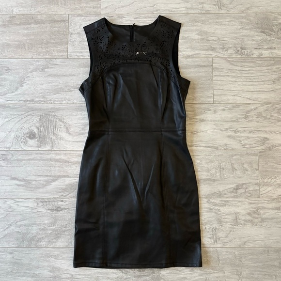 Only Dresses & Skirts - BLACK FAUX LEATHER DRESS